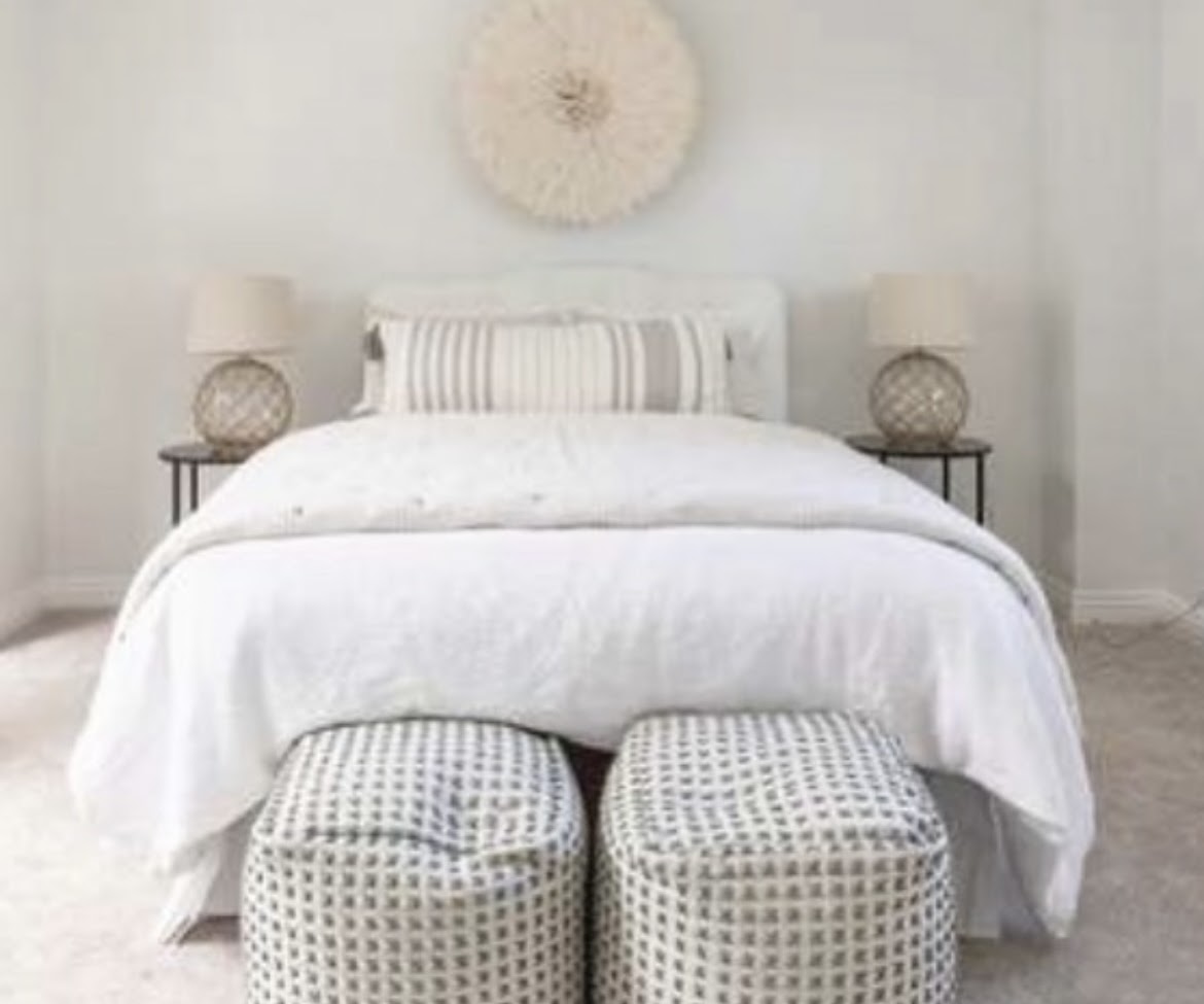 Staged bedroom